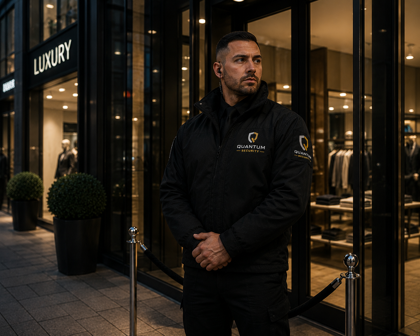 Doorman vor einem hochwertigen Objekt