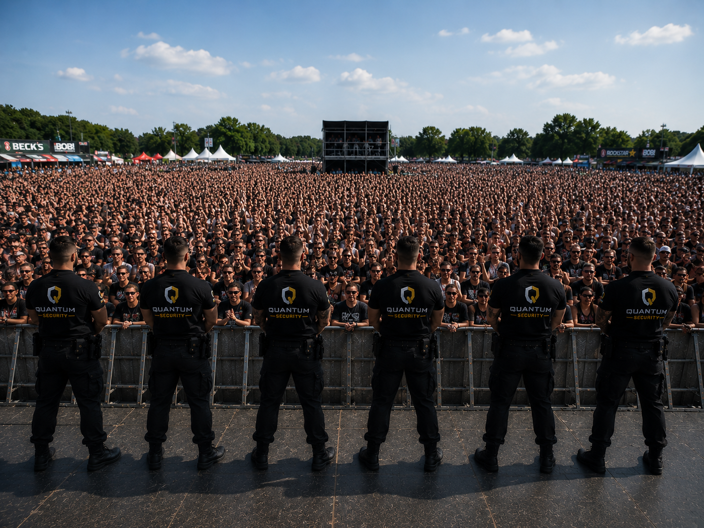 Veranstaltungsschutz bei einem Konzert