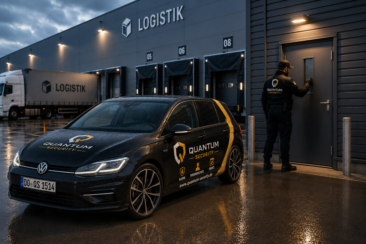 Quantum Security Revierdienst bei einer Objektkontrolle
